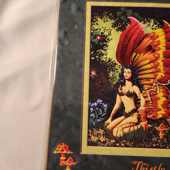 Thistle fairy artwork - vintage - Picture 5 of 6